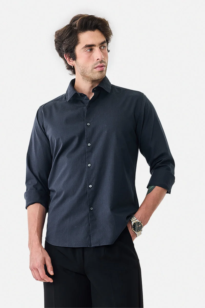سنيتش Luxe 100% Cotton Slim Fit Shirt